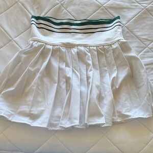 Avia White Skirt with Green and Black Accents